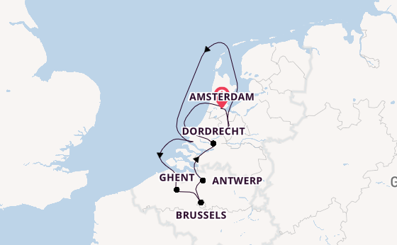 Western Europe from Amsterdam, Netherlands with the AmaFiora