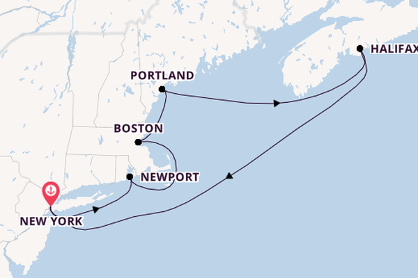 New York, Washington, Philadelphia & Niagara Falls with Canada & New England Cruising