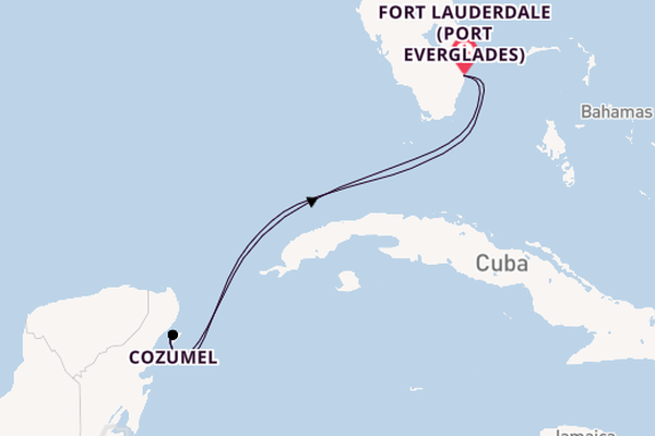 Western Caribbean from Fort Lauderdale (Port Everglades), Florida with the Celebrity Ascent