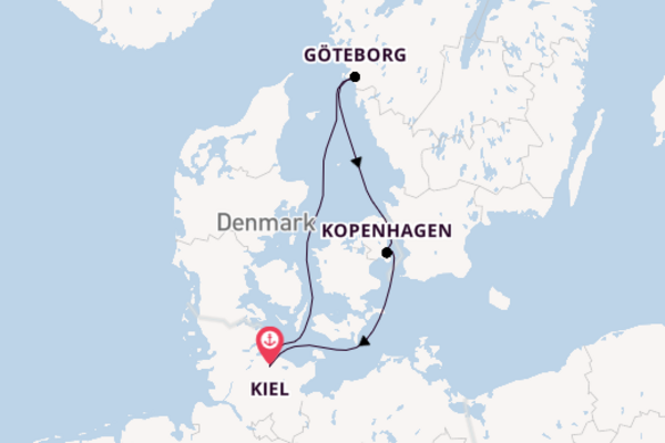 Cruise naar Kiel via Göteborg