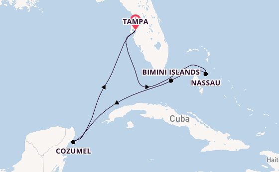 Caribbean from Tampa, Florida, USA with the Celebrity Summit