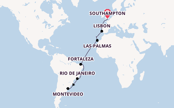 Transatlantic from Southampton, England with the Majestic Princess