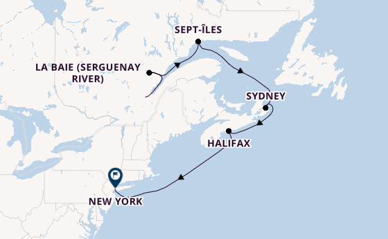 USA Ostküste ab Québec, Kanada auf der Explora III