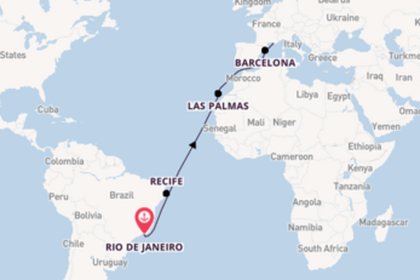 Cruise met Costa Cruises naar Recife