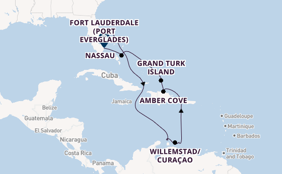 Caribbean from Port Canaveral, Florida, USA with the Caribbean Princess