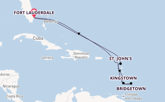 Zuidelijke Caraïben vanaf Nederland met de Celebrity Eclipse