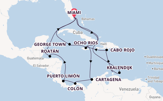 Caribbean vanaf Miami, Verenigde Staten met de MSC Poesia