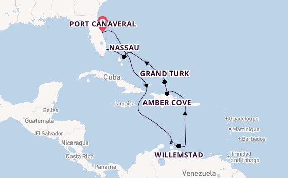 Caribbean from Port Canaveral, Florida with the Caribbean Princess