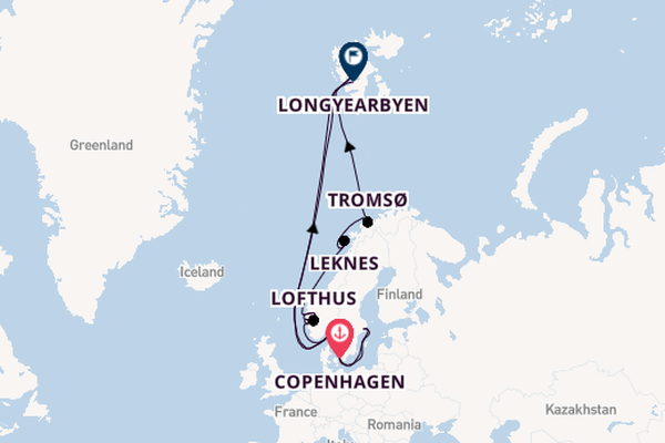 Norway from Copenhagen, Denmark with the Scenic Eclipse                                                                                               