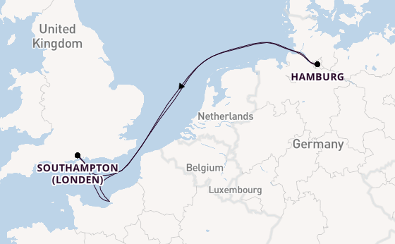 Engeland vanaf Le Havre (Parijs), Frankrijk met de MSC Preziosa