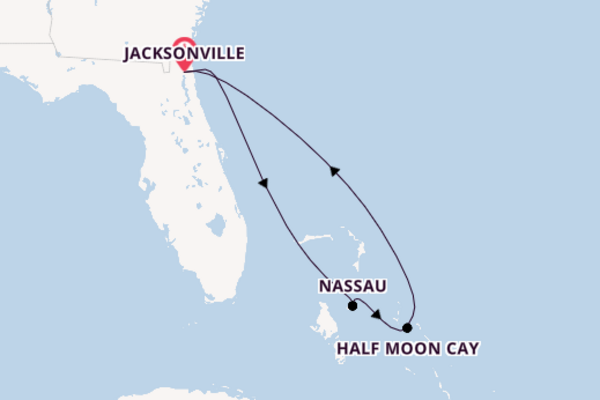 Beleef Half Moon Cay met Carnival Cruise Line