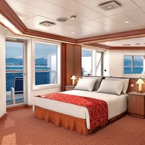 Come aboard the undefined and discover one of 45 cabin categories on a total of 13 decks that can accommodate 3756 passengers. Choose your dream cabin and feel at home on board the undefined!