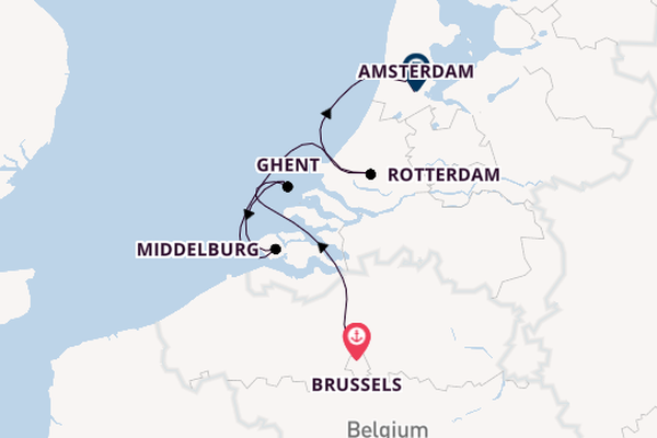 Benelux from Brussels, Belgium with the Avalon Imagery II