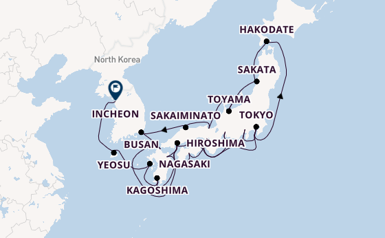 Japan from Tokyo, Japan with the Azamara Pursuit
