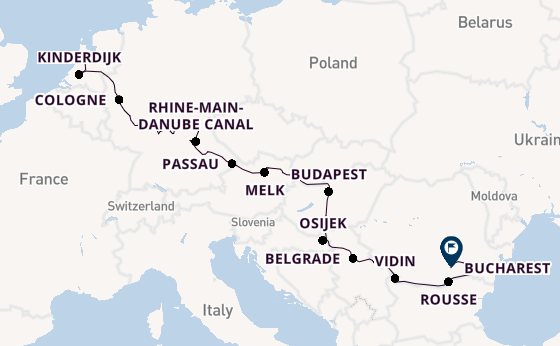 Danube River, Europe from Amsterdam, Netherlands with the Viking Vidar