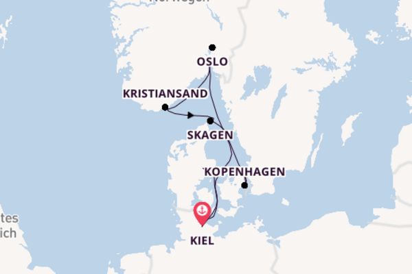 Erleben Sie 8 Tage Skagen und Kiel