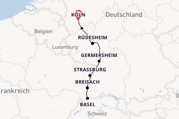 Genießen Sie 8 Tage Rüdesheim und Köln