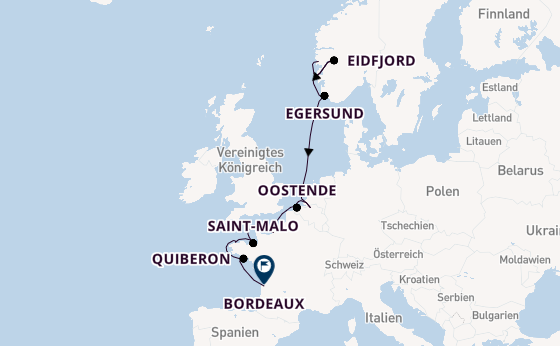 Norwegen ab Bergen, Norwegen auf der Le Champlain