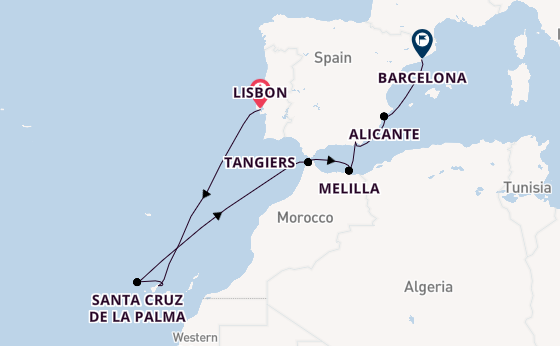 Mediterranean from Lisbon, Portugal with the Seven Seas Explorer