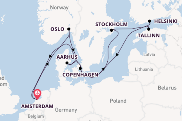 Norway from Amsterdam, Netherlands with the Celebrity Eclipse