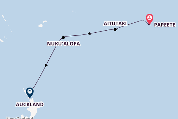 Polynesië vanaf Papeete, Frans-Polynesië met de Seabourn Quest