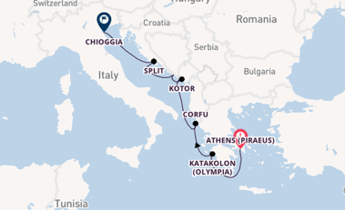 Eastern Mediterranean from Athens (Piraeus), Greece with the Viking Neptune
