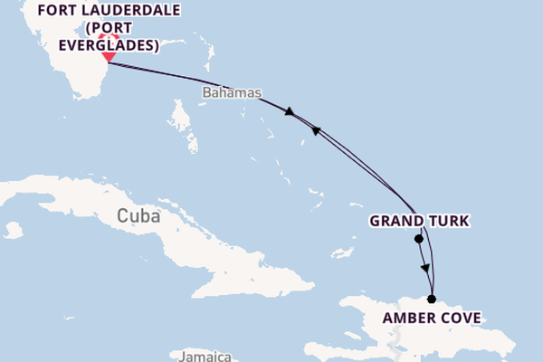 Caribbean from Fort Lauderdale (Port Everglades), Florida with the Island Princess