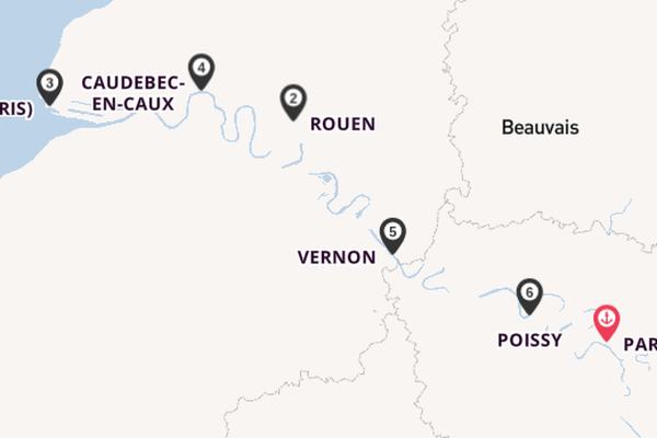 Seine ab Paris, Frankreich auf der SEINE COMTESSE