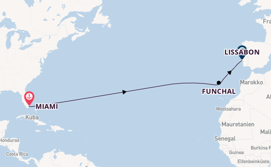 Transatlantik ab Miami auf der Seabourn Quest