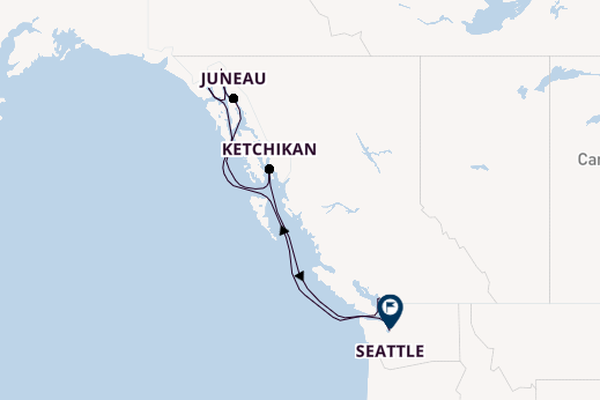 Alaska from Vancouver, British Columbia with the Royal Princess
