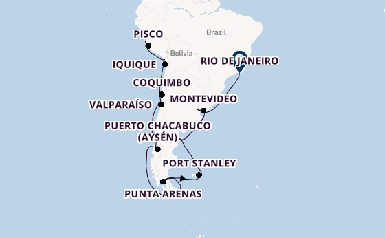 Zuid-Amerika vanaf Lima-Callao, Peru met de Seven Seas Voyager
