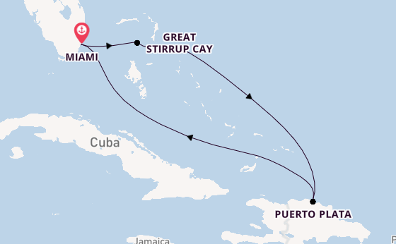 Caribbean vanaf Miami, Verenigde Staten met de Norwegian Viva