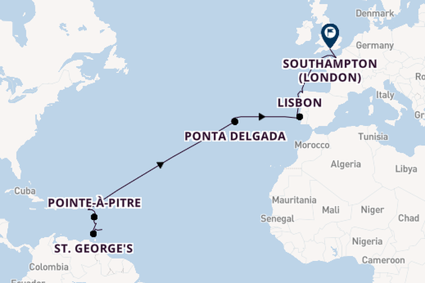 Caribbean from Bridgetown, Barbados with the MSC Virtuosa