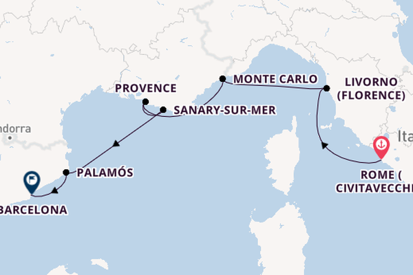 Luxury More Inclusive Italy & French Riviera with Rome Stay