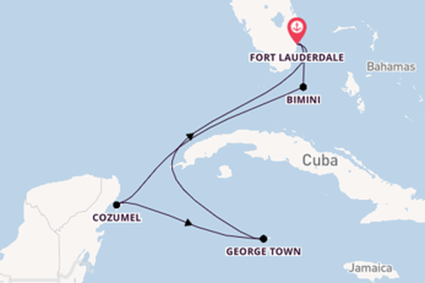 Westelijke Caraïben vanaf Fort Lauderdale, Verenigde Staten met de Celebrity Reflection