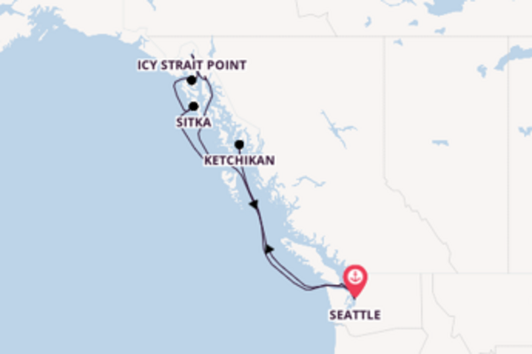 Scopri Sitka partendo da Seattle