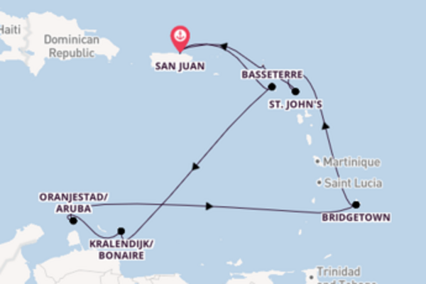 10 day cruise on board the Voyager of the Seas  from San Juan