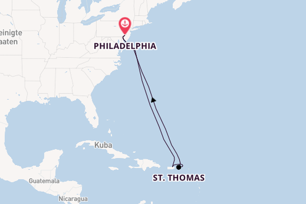 Östliche Karibik ab Philadelphia, USA auf der Norwegian Pearl
