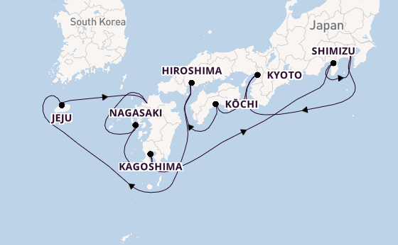 Japan from Yokohama (Tokyo), Japan with the Celebrity Millennium