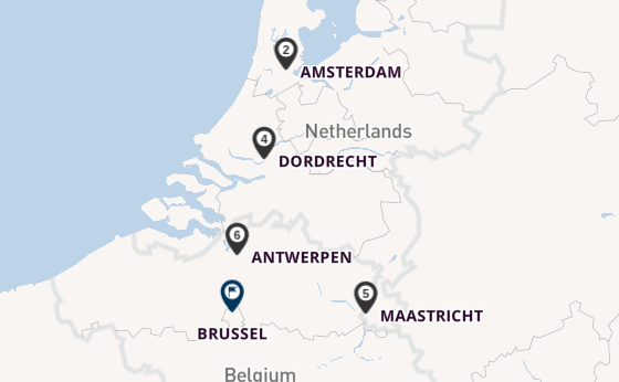 Maas vanaf Amsterdam, Nederland met de Celebrity Compass