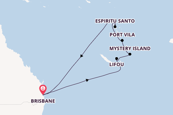 South Pacific from Brisbane, Australia with the Carnival Encounter