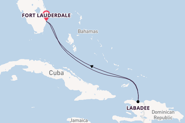 Caribbean vanaf Fort Lauderdale, Verenigde Staten met de Grandeur of the Seas