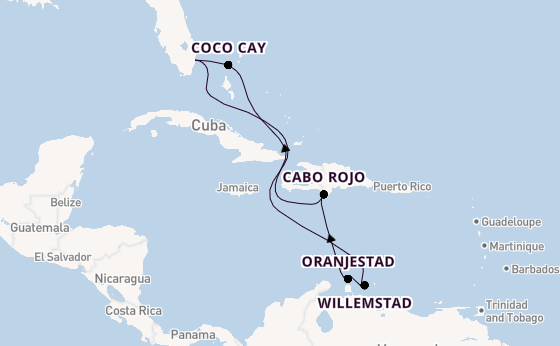 Caribbean from United Kingdom with the Legend of the Seas