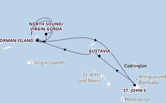 Östliche Karibik ab Philipsburg, St. Maarten auf der SEA CLOUD SPIRIT