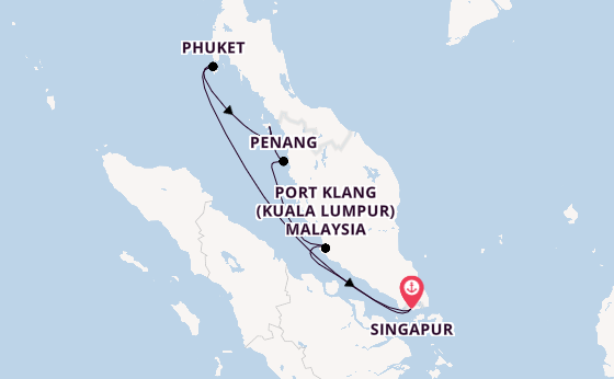 Südostasien ab Singapur, Singapur auf der Celebrity Millennium