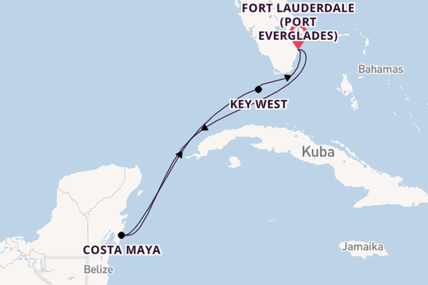 Westliche Karibik ab Fort Lauderdale (Port Everglades), USA auf der Celebrity Summit