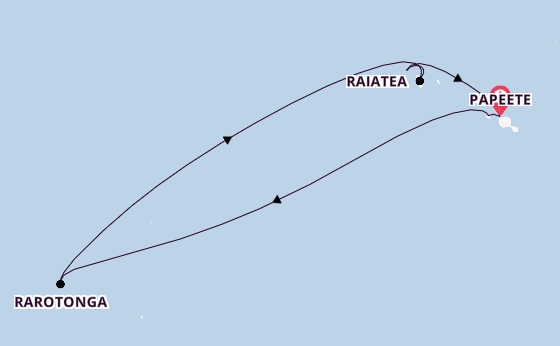 French Polynesia from Papeete, Tahiti, French Polynesia with the Norwegian Spirit 