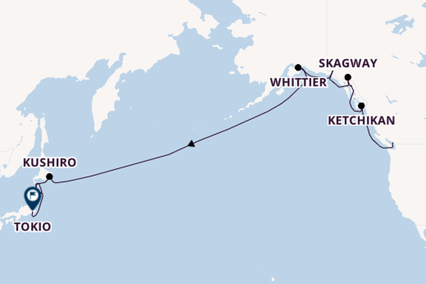 Transpazifik ab Vancouver, Kanada auf der Seven Seas Splendor