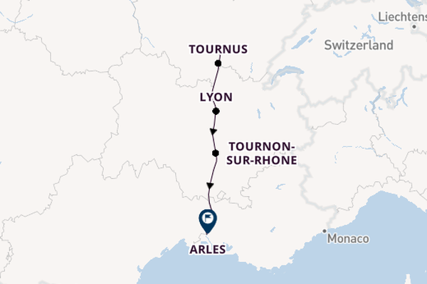Rhone River, Europe from Chalon sur Saône, France with the Avalon Poetry II
