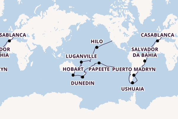 Wereldreizen vanaf Genua, Italië met de MSC Magnifica